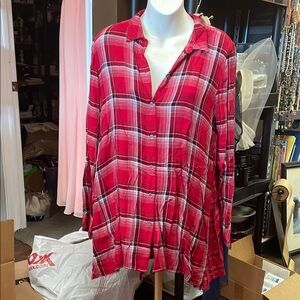J. Jill Red Plaid Women's Jacket